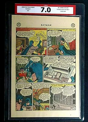 Buy Batman #73 CPA 7.0 Single Page #3/4 1st App. Keys Bennett Bob Kane Art • 55.33£