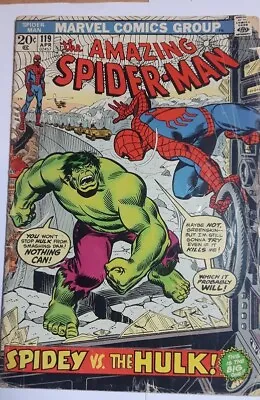 Buy Amazing Spiderman 119, Hulk Appearance, GD Condition • 30£