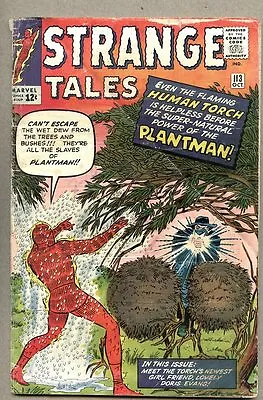 Buy Strange Tales #113-1963 Human Torch 1st Plantman / Jack Kirby / Steve Ditko..gd • 28.49£