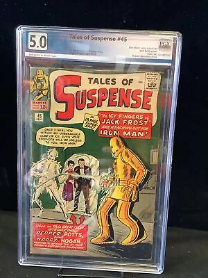 Buy Tales Of Suspense #45 Graded 5.0 First Pepper Pots And Happy Hogan • 672.24£