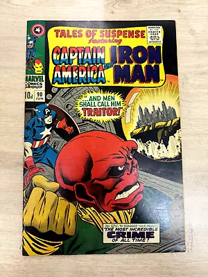 Buy Tales Of Suspense #90 1967, Red Skull, Iron Man, Captain America, Vf+ 8.5 • 80£