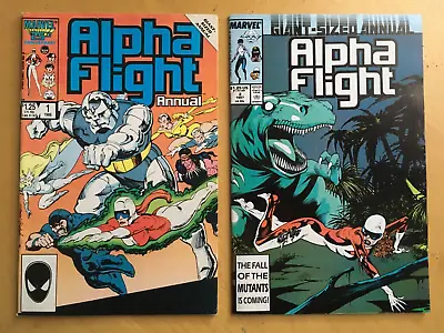 Buy Alpha Flight Annual Vol 1 #s 1 & 2. 1986 & 1987, Marvel Comics. C. VFN • 7.49£