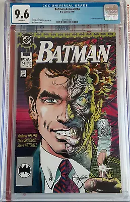 Buy BATMAN ANNUAL #14 (1990) CGC 9.6 NM+🦇Origin Of TWO-FACE🦇Neal Adams Cover • 62.43£
