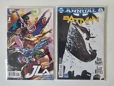 Buy BATMAN ANNUAL #2 (2016) DC REBIRTH Justice League America #1 Comics Lot Bundle • 18£