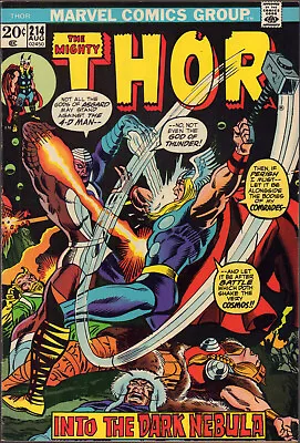 Buy Thor #214 -  Into The Dark Nebula (8.0) 1973 • 23.88£
