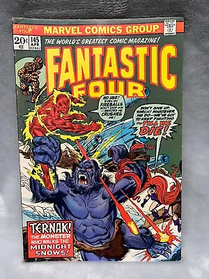 Buy The Fantastic Four #145 Marvel Comics 1974 1st App. Ternak / Medusa / The Chosen • 8.04£