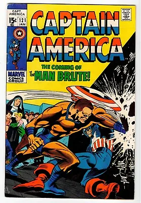 Buy CAPTAIN AMERICA #121 - Colan Cover & Art - VF Jan 1970 Vintage Marvel Comic • 12.25£