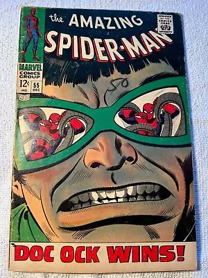 Buy Amazing Spider-Man 55 - Spidey Battles Doc Ock - Nice Mid Grade Book • 71.24£