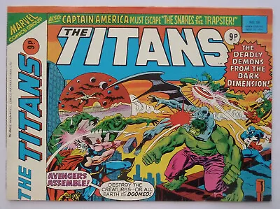 Buy The Titans Starring The Mighty Avengers #56 UK Marvel 10 November 1976 F/VF 7.0 • 7.25£
