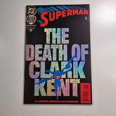 Buy SUPERMAN THE DEATH OF CLARK KENT #18 100 Centennial 1995 DC Comics High Grade • 7.99£