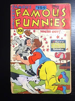 Buy Famous Funnies  #154, G, May 1947, Buck Rogers, Baseball Cover  • 15.93£