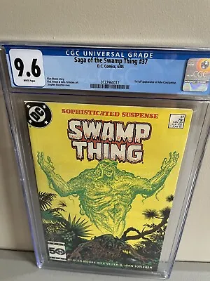 Buy Saga Of The Swamp Thing #37 CGC 9.6 1985 1st John Constantine DC Comics • 1,199.28£