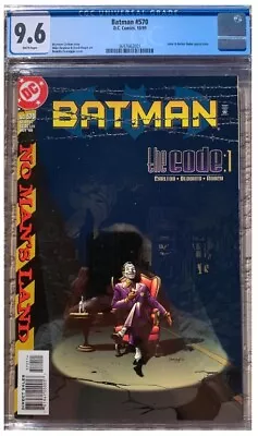 Buy Batman #570 CGC 9.6 WHITE Pages Joker & Harley Quinn Appearance DCU 1999 • 60.04£