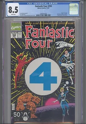 Buy Fantastic Four #358 CGC 8.5 1991 Marvel Comics  Dye-Cut Cover: Death Of Lyja • 27.40£