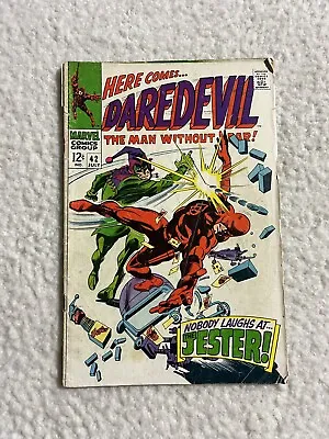 Buy Daredevil #42 Marvel Comics 1968 1st Appearance Of Jester Silver Age • 7.94£