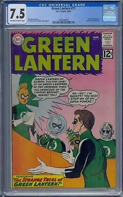 Buy Green Lantern #11 Cgc 7.5 Sinestro Gil Kane • 160.63£