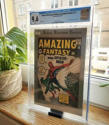 Buy Amazing Fantasy 15 FIRST APPEARANCE SPIDERMAN CGC 9.6 • 599£