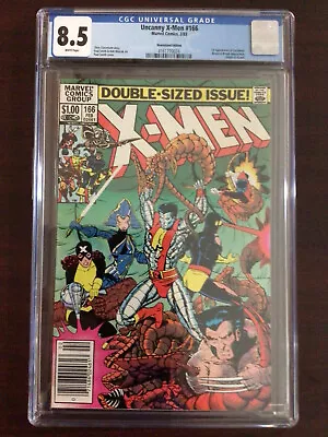 Buy CGC 8.5 Uncanny X-Men 166 First Lockheed Newsstand White Pages • 39.72£