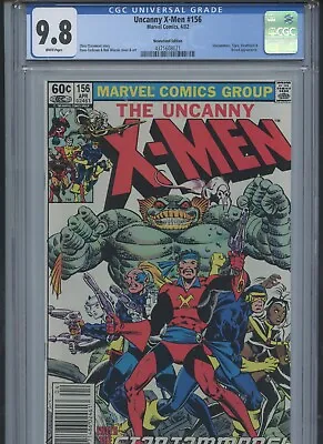 Buy Uncanny X-Men #156 1982 CGC 9.8 (Newsstand Edition) • 98.55£