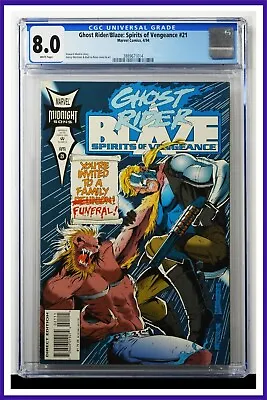 Buy Ghost Rider Blaze #21 (Marvel, 4/94) CGC 8.0 Very Fine  2nd Highest Graded  • 62.46£