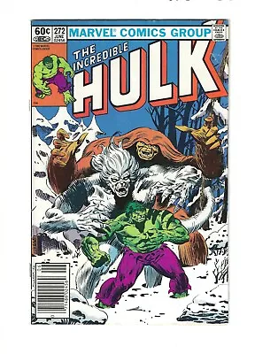 Buy Incredible Hulk #272 3RD ROCKET RACCOON! WENDIGO Vs. HULK! WOLVERINE APP! Fn 6.0 • 27.66£