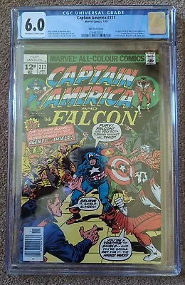 Buy CAPTAIN AMERICA #217 (1978) -  CGC 6.0  1st Appearance Of Marvel Man - Key Issue • 49£