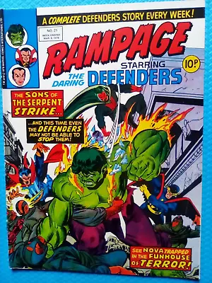 Buy Rampage Magazine #21 - RARE - Marvel UK - 1977 - VERY FINE - FIRST PRINTING • 3.50£