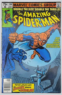 Buy The Amazing Spider-Man #200 1979 8.0 VF Origin Iss; Death Burglar AF#15;Newsstnd • 12.67£