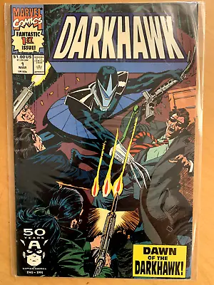 Buy DARKHAWK, Marvel Comics 1991 Series # 1, VFN+, 1st Print, 1st App Darkhawk + 2,3 • 29.99£