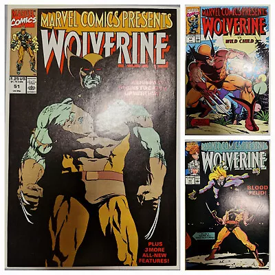 Buy Marvel Comics Presents # 51, 52, 53 Nm Wolverine 1990 (3 Comic Set) • 3.95£