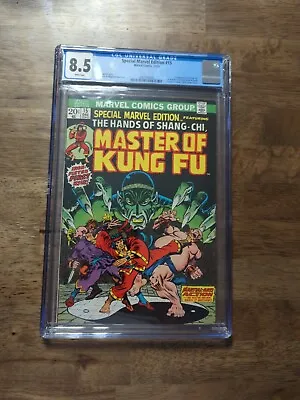 Buy Special Marvel Edition Master Of Kung Fu 15 CGC 8.5 Graded Marvel Comic • 314.58£