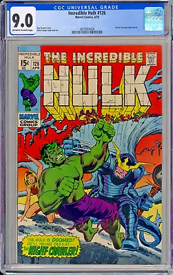 Buy BRONZE AGE Hulk # 126 CGC 9.0 RARE • 78.37£
