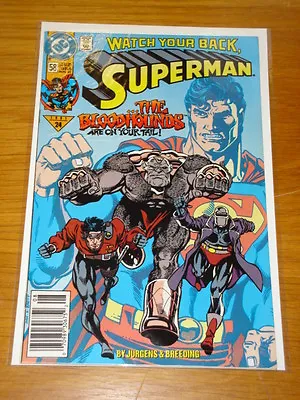 Buy Superman #58 Vol 2 Dc Comics Near Mint Condition August 1991 • 2.49£