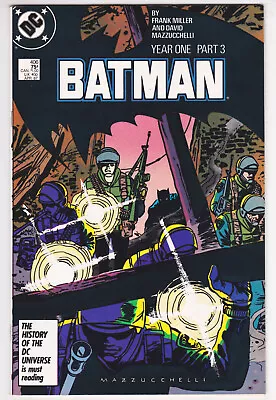Buy Batman #406 Very Fine-Near Mint 9.0 Year One Frank Miller 1987 • 16.06£