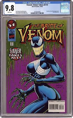 Buy Venom Sinner Takes All #3 CGC 9.8 1995 4073026004 1st App 'She-Venom' • 170.80£