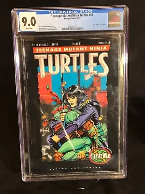 Buy Teenage Mutant Ninja Turtles #57 1993, City At War Part 8 Of 13, CGC 9.0 RARE!!! • 39.98£