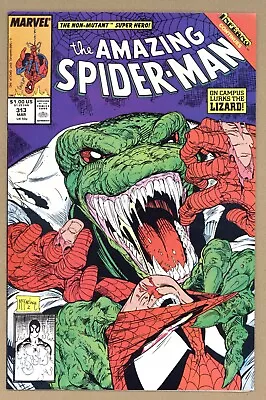 Buy Amazing Spider-Man 313 (VF) Lizard! Todd McFarlane 1989 Marvel Comics Y166 • 11.99£