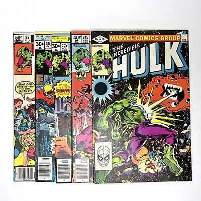 Buy The Incredible Hulk #99 203 205 245 270 Marvel Comics Book Lot Of 5 • 19.75£
