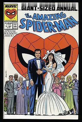 Buy Amazing Spider-Man Annual #21 NM+ 9.6 Wedding Of Mary Jane + Peter Parker! • 46.72£