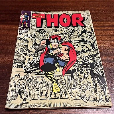 Buy The Mighty Thor 154 Marvel Comics 1968 1st Appearance Of Mangog • 25.95£