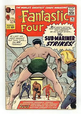 Buy Fantastic Four #14 GD+ 2.5 1963 • 152.70£