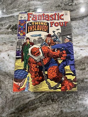 Buy Fantastic Four #91 Marvel 1969 JACK KIRBY 1ST TORGO • 15.84£