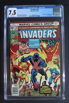 Buy Invaders #20 1st UNION JACK II 1977 Toro Master Man Hitler Warrior Woman CGC 7.5 • 79.15£
