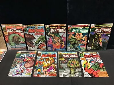 Buy Man-Thing #1-5, 7-9, 11 (X9) Lot - Marvel Comics MCU, 1979 • 47.39£
