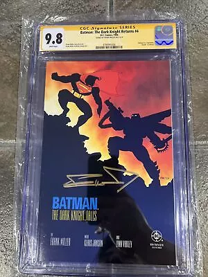 Buy Batman The Dark Knight Returns 4 CGC 9.8 Signed By Frank Miller DC Comics 1986 • 397.53£