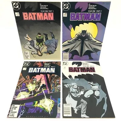 Buy Batman 404-407 Year One Complete Set DC 1987 Frank Miller 1st Prints RMF05-CAP • 10.50£
