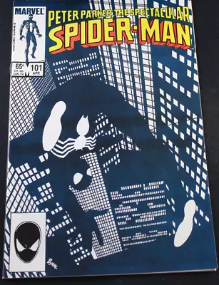 Buy Peter Parker Spectacular Spiderman 101 Byrne Negative Space Classic Cover VF • 27.59£