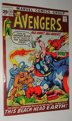Buy Avengers #93 52 Page Giant Neal Adams Classic Vf- 1971 • 124.67£