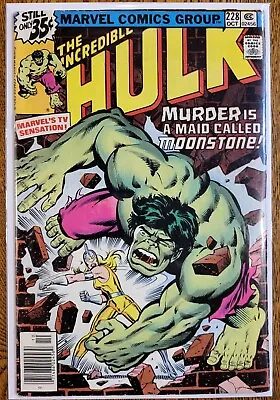 Buy The Incredible Hulk #228 1978 1st Moonstone Marvel Mid Grade VG/F • 17.34£