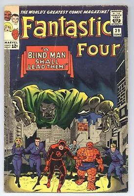 Buy Fantastic Four 39 (VG) Kirby! Wood! DR DOOM! DAREDEVIL! 1965 Marvel Comics Y533 • 39.97£
